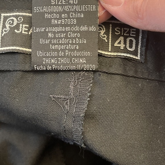 JEANSTATION Superior 2020 Men's Black Cargo Shorts Wide Leg Baggie Sz 40 - Picture 13 of 13